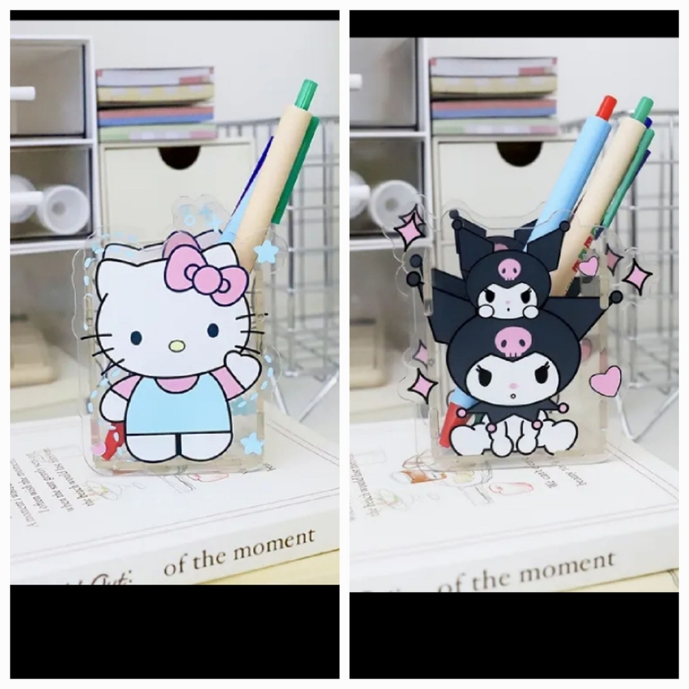 SET Hello Kitty & Kuromi Makeup Brush & Tool Holders